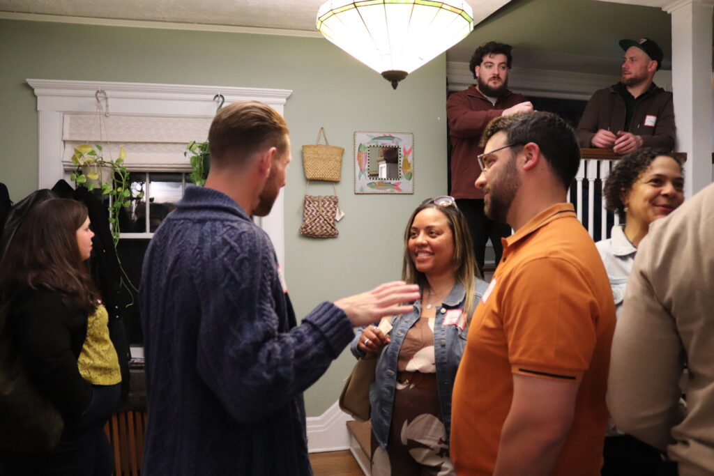 Photos of party participants to the RS and MAPSO Freedom School Montclair House Party
