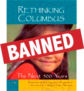 Rethinking Columbus banned