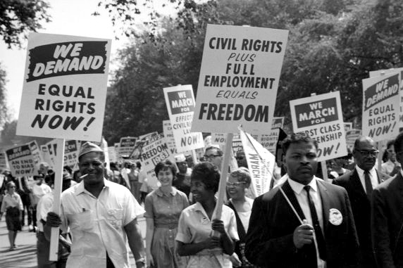 marchers at march on washington